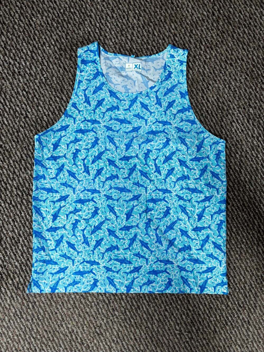 Chubbies Men's Shark Print Tank Top Size XL